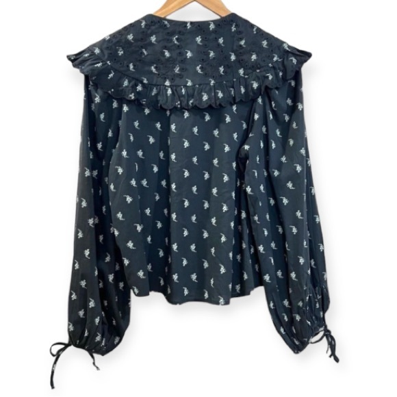 Universal Thread Balloon Long Sleeve Embroidered Button-Down Shirt Size XSMALL - Picture 8 of 13